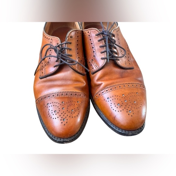 Allen Edmonds Sanford Men\'s Dress Shoes Brown Leather Size 9.5 D main image 7